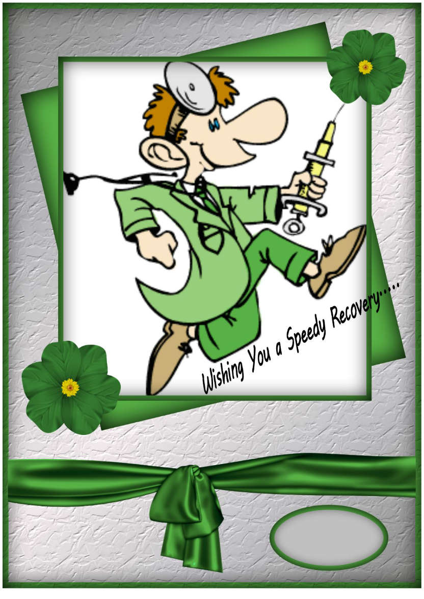 Speedy Recovery - card made with Crafty Bob's Card Creator