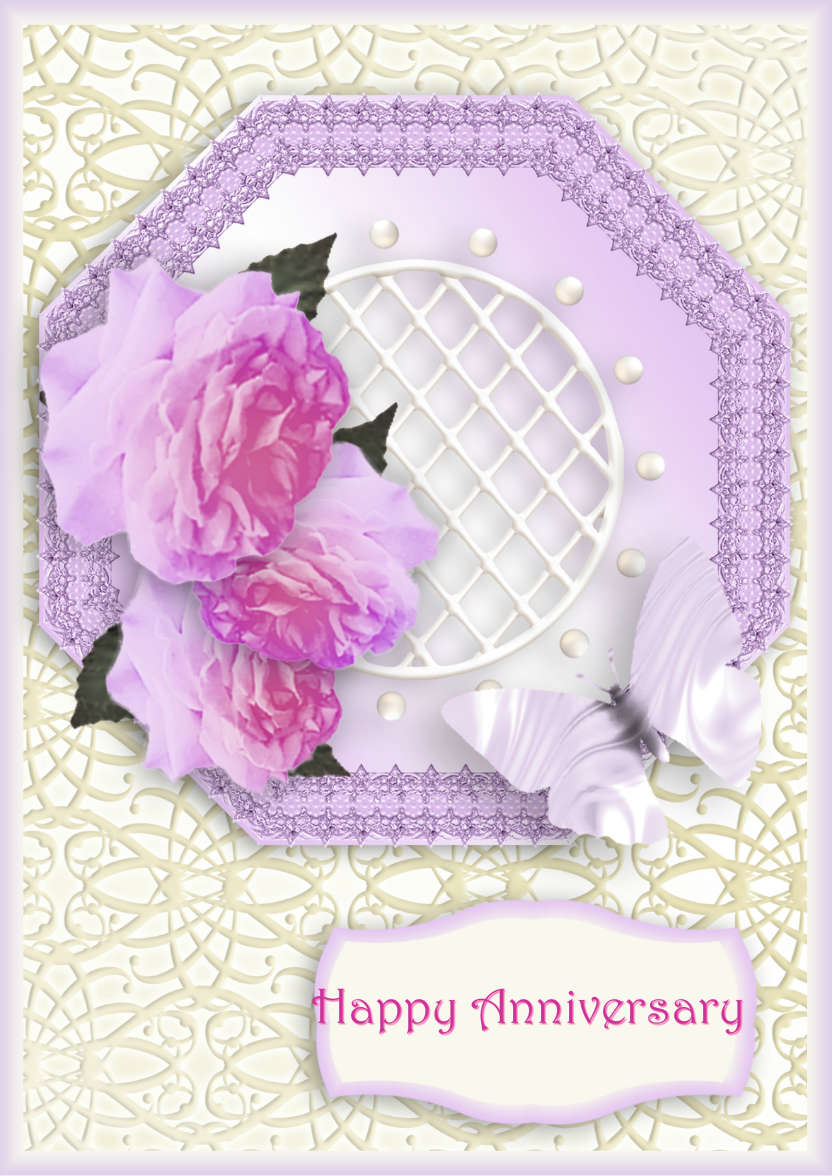 Rose Trellis - card made with Crafty Bob's Card Creator