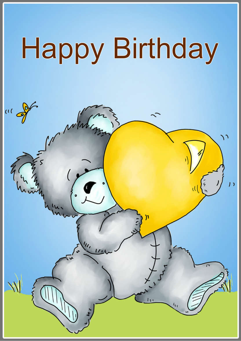 Bear Hugs - card made with Crafty Bob's Card Creator