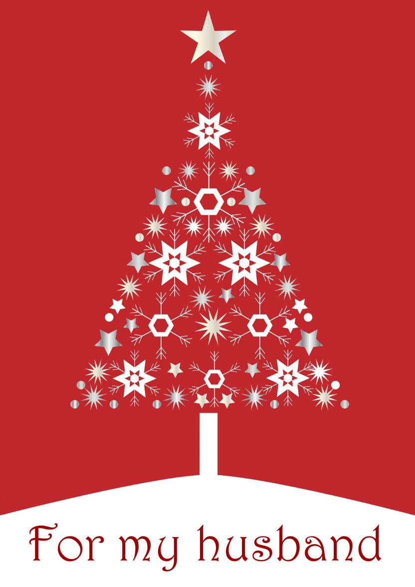 Red Christmas Tree - card made with Crafty Bob's Card Creator