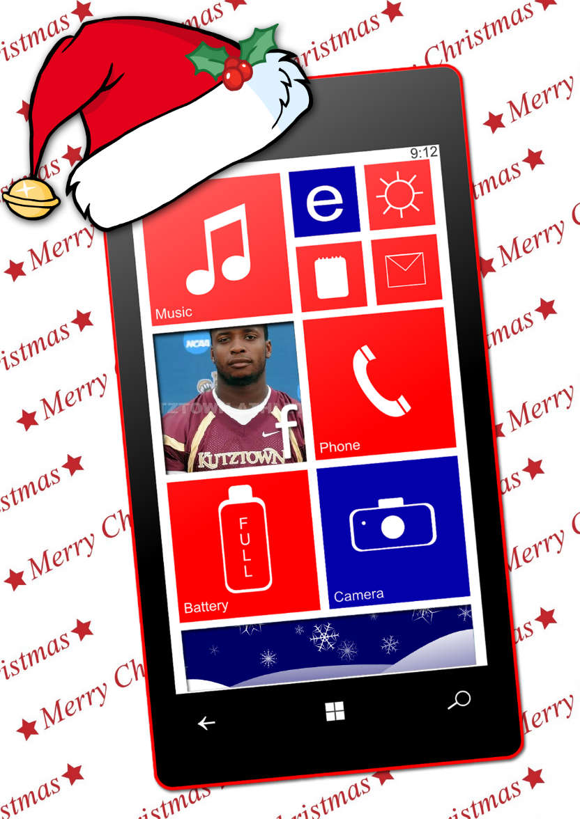 Christmas Smartphone Card - card made with Crafty Bob's Card Creator