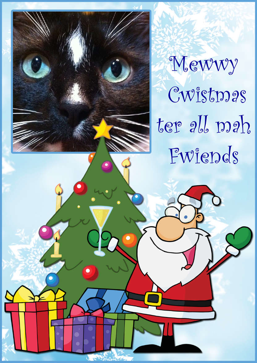 Cheers Santa - card made with Crafty Bob's Card Creator