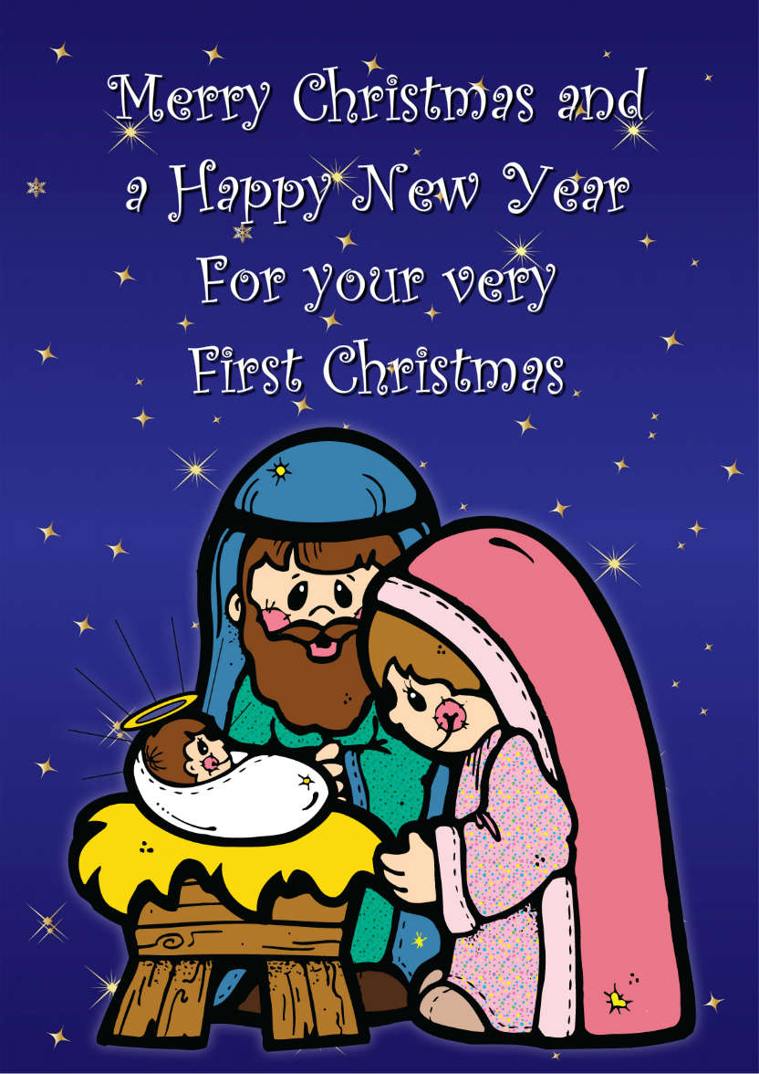 Cute Nativity Scene - card made with Crafty Bob's Card Creator