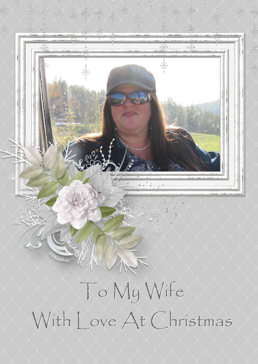 Winter Frame Photo Card - card made with Crafty Bob's Card Creator
