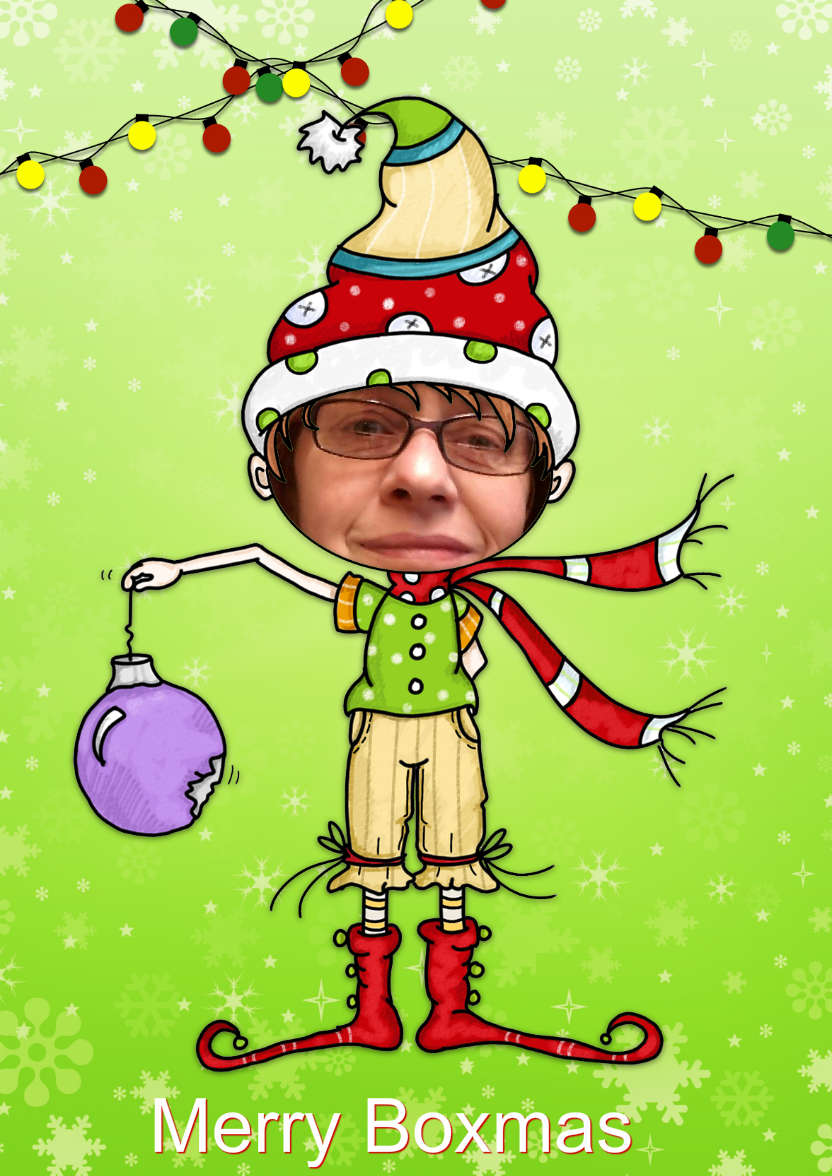 Christmas Elf Photo Card - card made with Crafty Bob's Card Creator