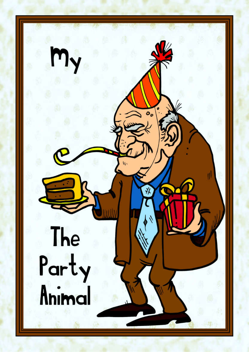 Party Animal - card made with Crafty Bob's Card Creator