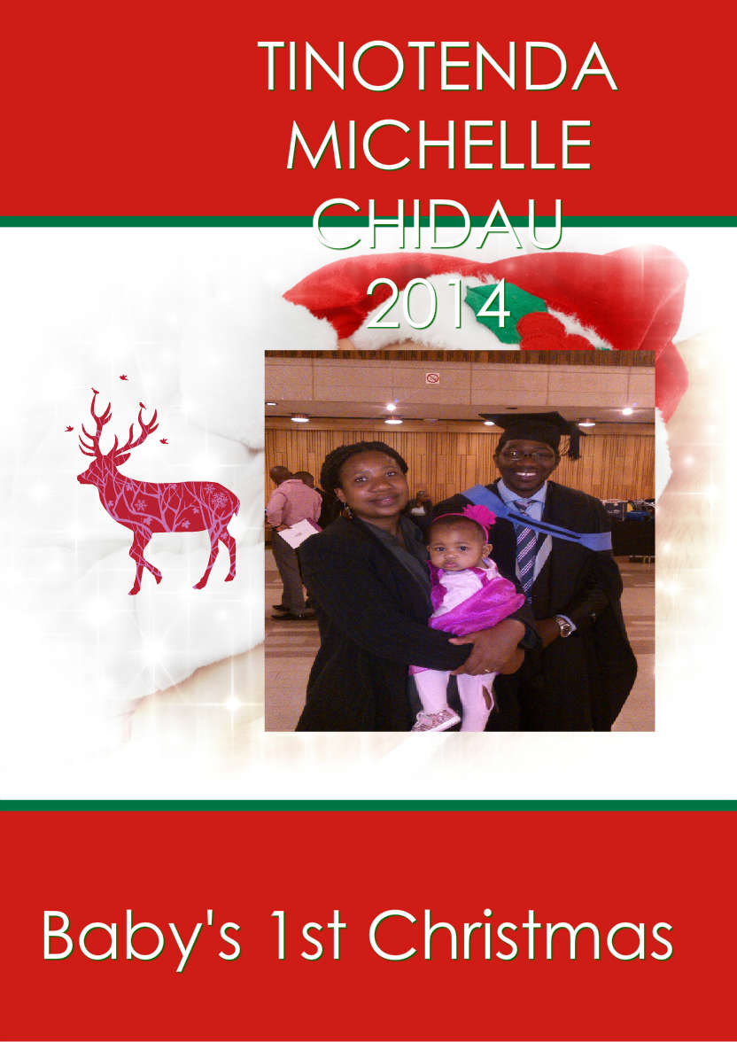 Baby's First Christmas - card made with Crafty Bob's Card Creator