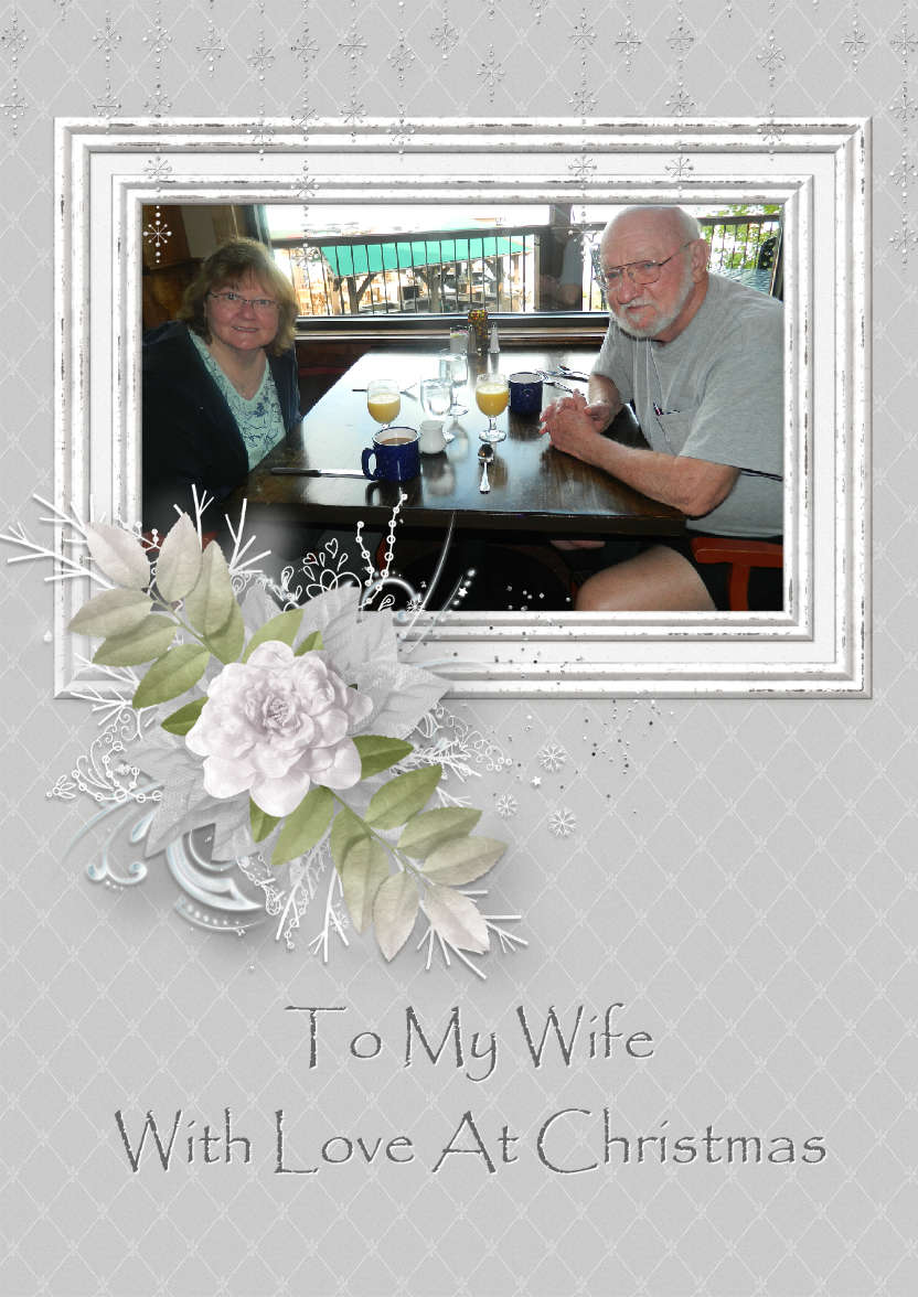 Winter Frame Photo Card - card made with Crafty Bob's Card Creator
