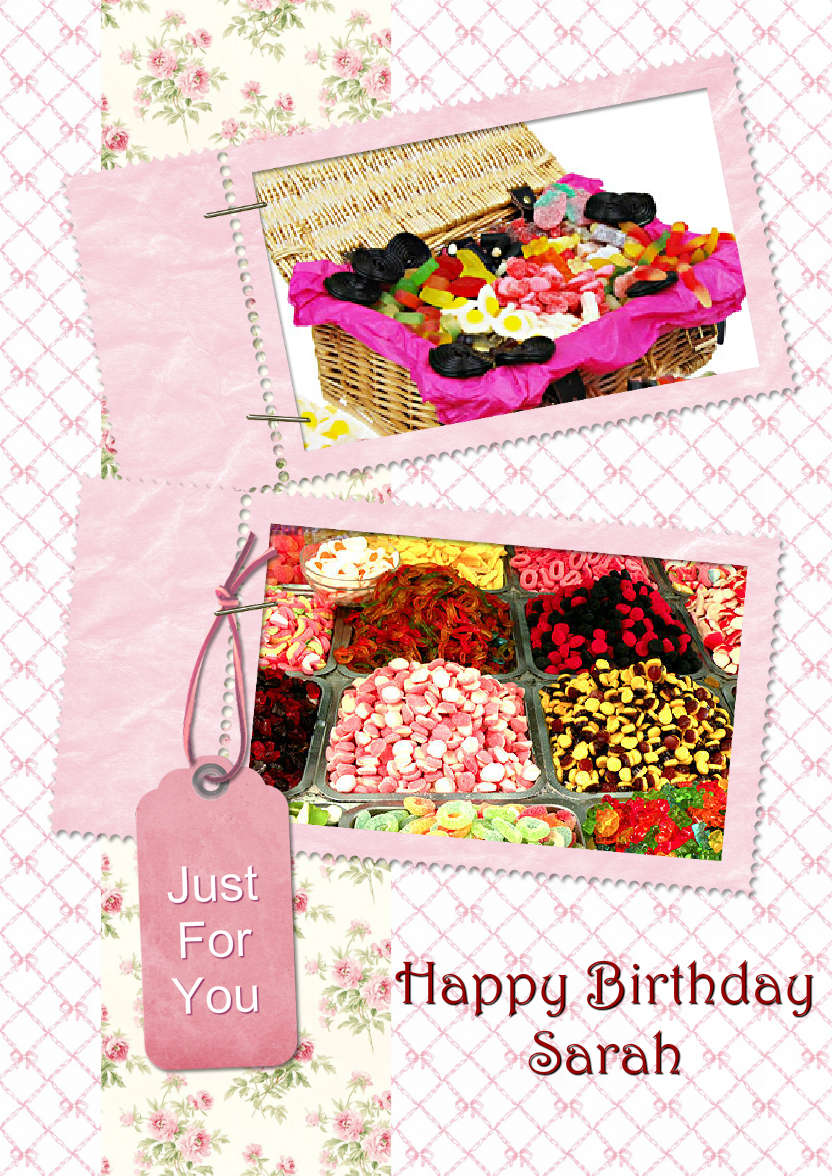 Stamp Style Frames Photo Card - card made with Crafty Bob's Card Creator