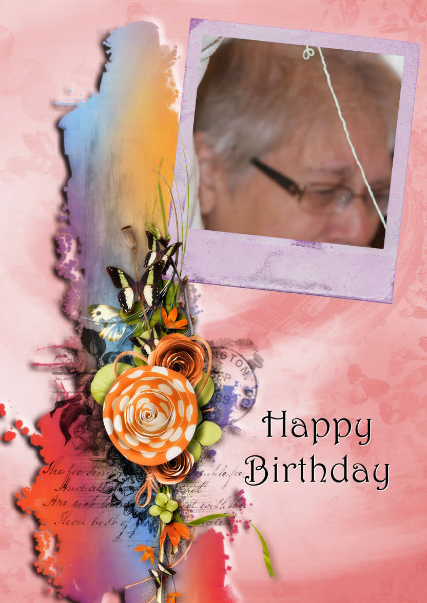 Butterfly Cluster - card made with Crafty Bob's Card Creator