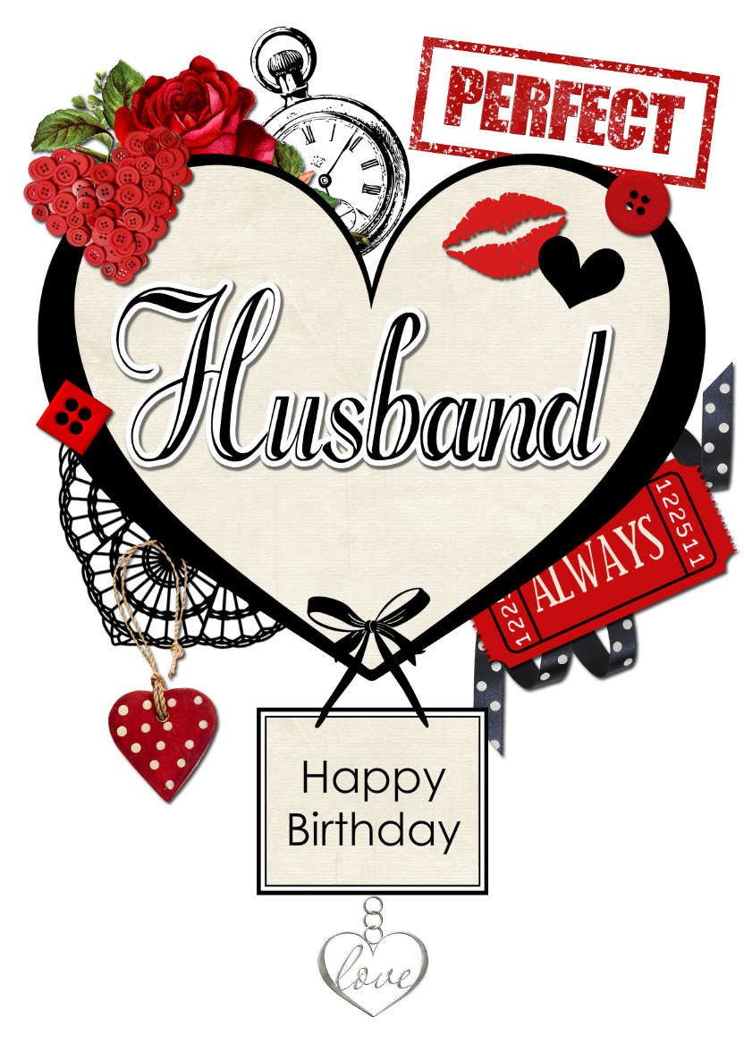 Husband Collage Heart - card made with Crafty Bob's Card Creator
