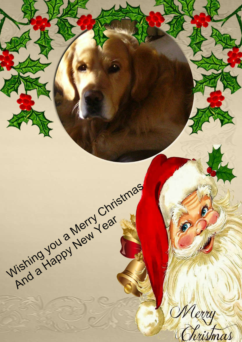 Christmas Photo Card with Santa - card made with Crafty Bob's Card Creator