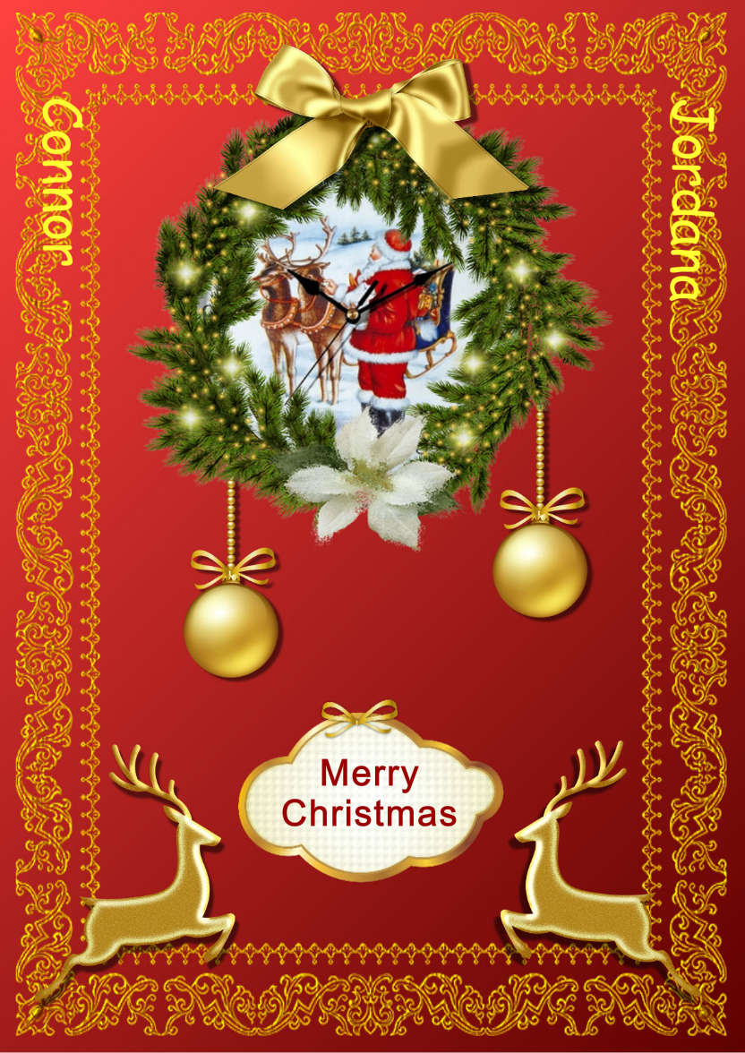 Christmas Time - card made with Crafty Bob's Card Creator
