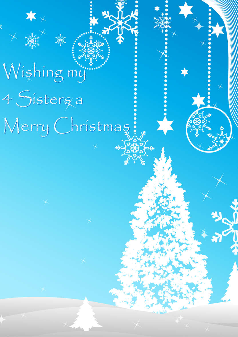 Christmas Bauble Snowscene - card made with Crafty Bob's Card Creator