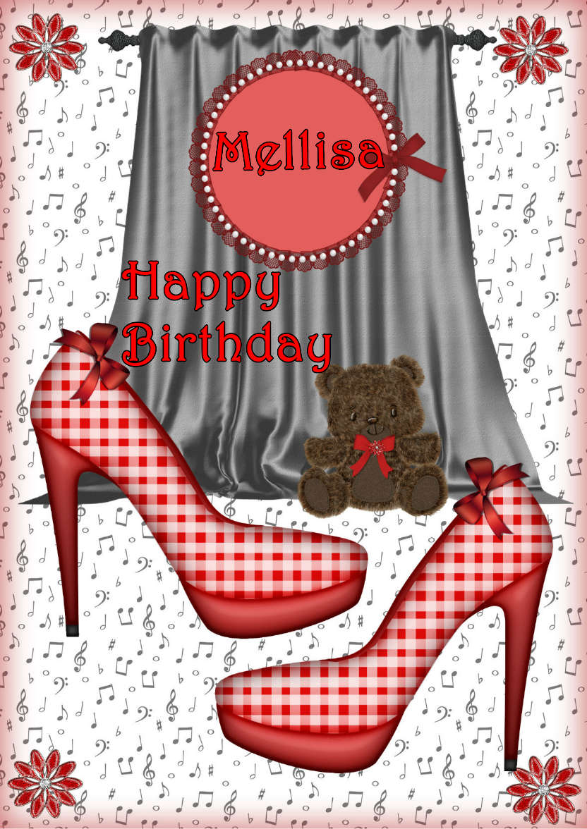 Stepping Out in Red Shoes - card made with Crafty Bob's Card Creator