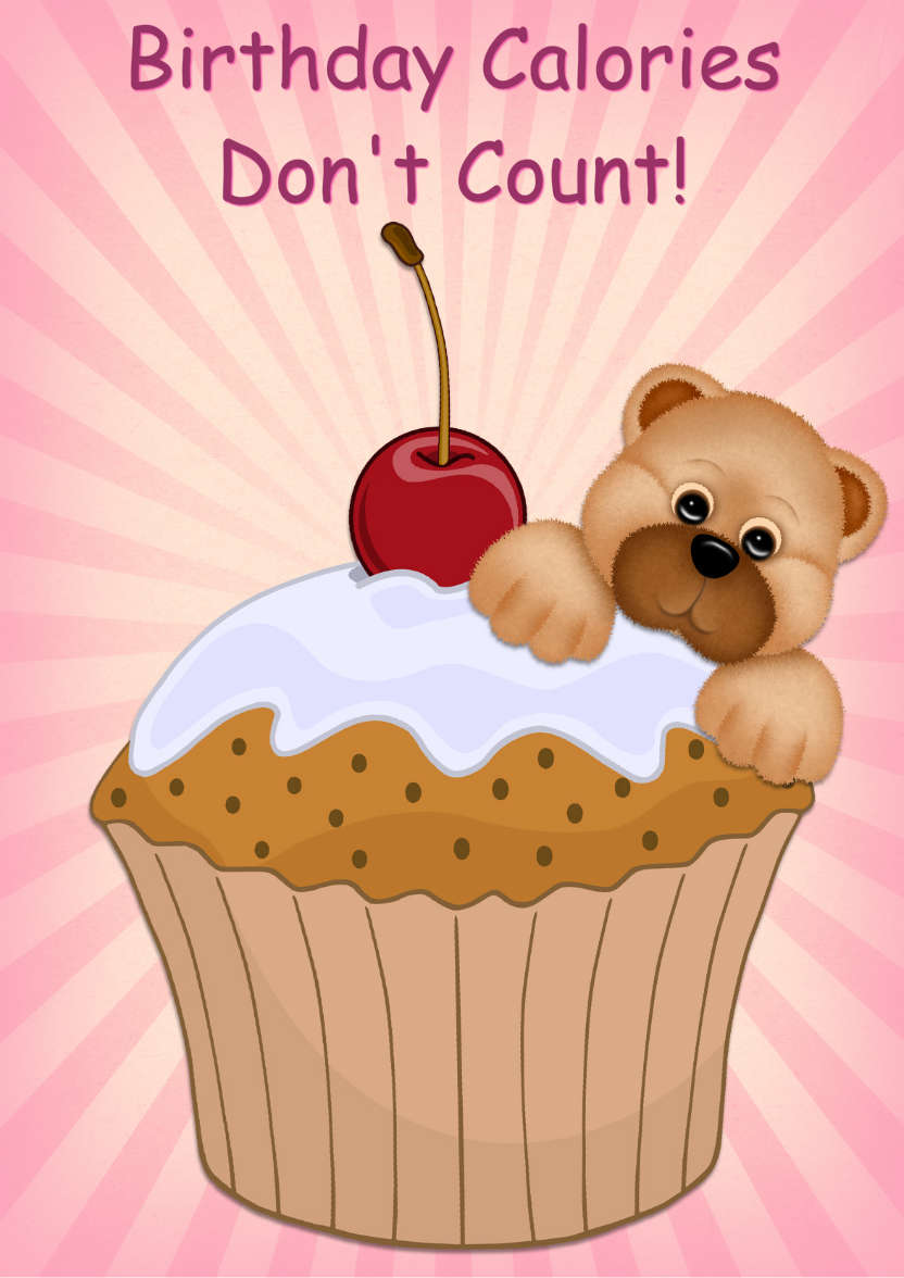 Cupcake Bear - card made with Crafty Bob's Card Creator