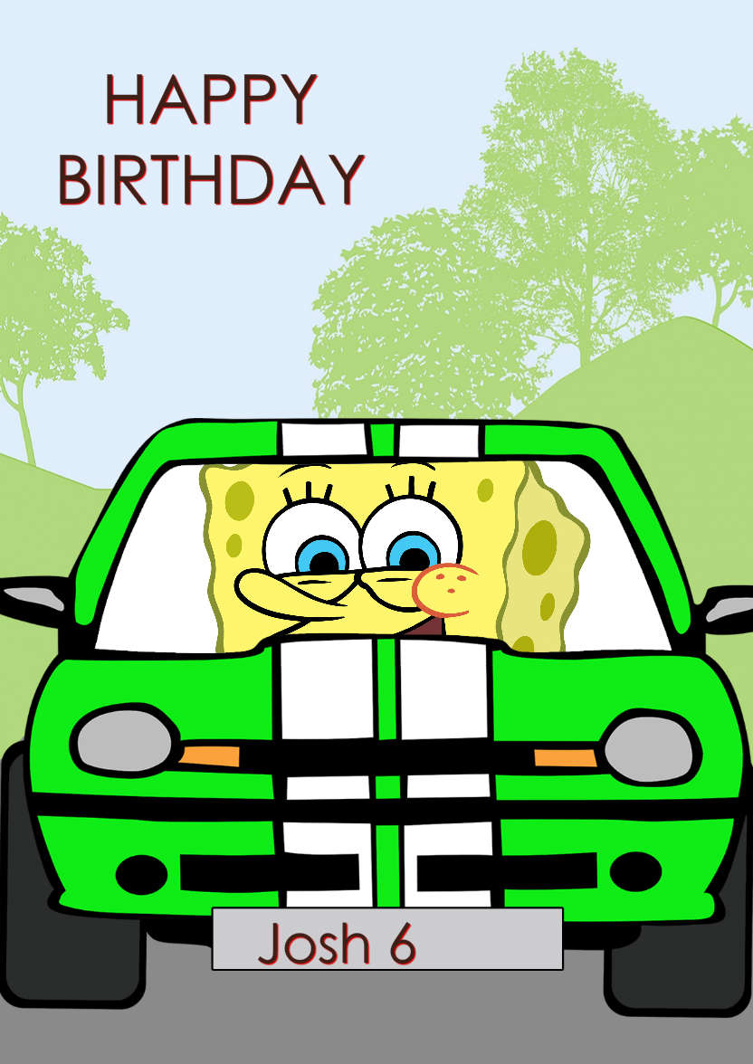 Boy Racer - card made with Crafty Bob's Card Creator