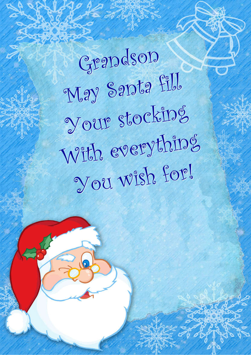 Winking Santa - card made with Crafty Bob's Card Creator