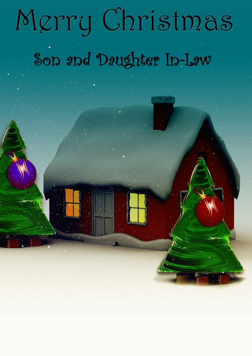 Chistmas from Our House to Yours - card made with Crafty Bob's Card Creator