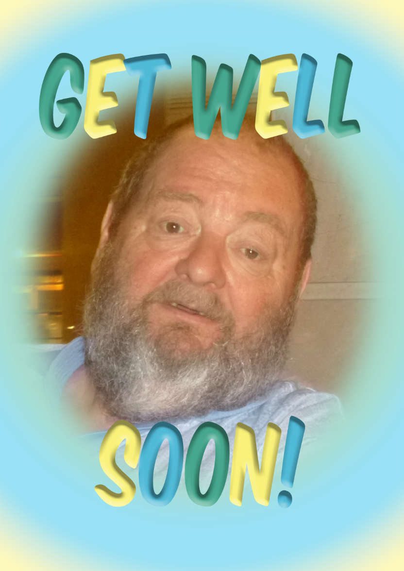 Get Well Soon Frame Photo Card - card made with Crafty Bob's Card Creator