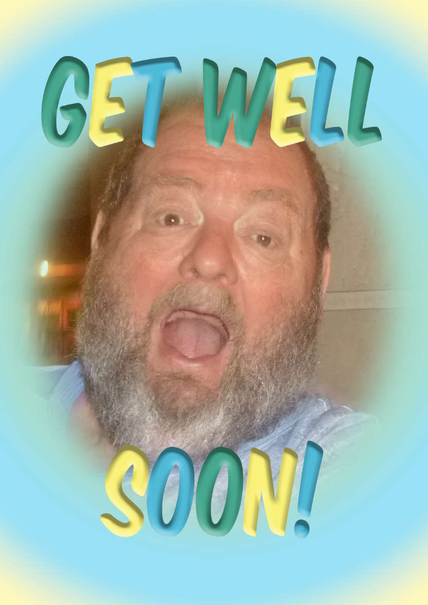 Get Well Soon Frame Photo Card - card made with Crafty Bob's Card Creator