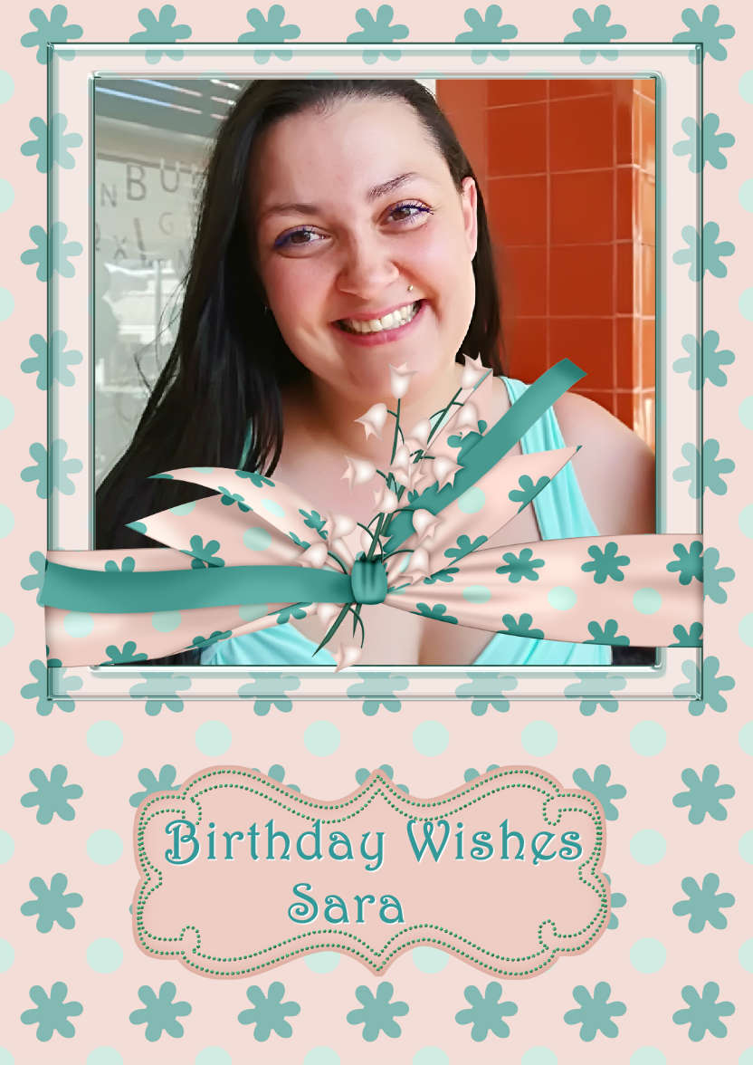 Modern Floral Frame Card - card made with Crafty Bob's Card Creator