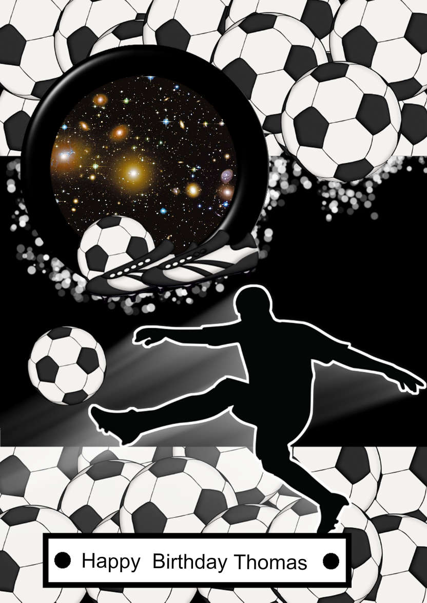 Football Crazy - card made with Crafty Bob's Card Creator