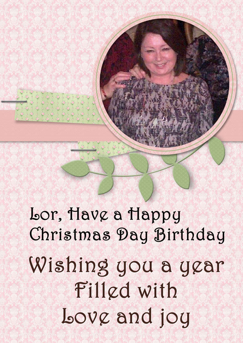 Scrapbook Style Frame Photo Card - card made with Crafty Bob's Card Creator