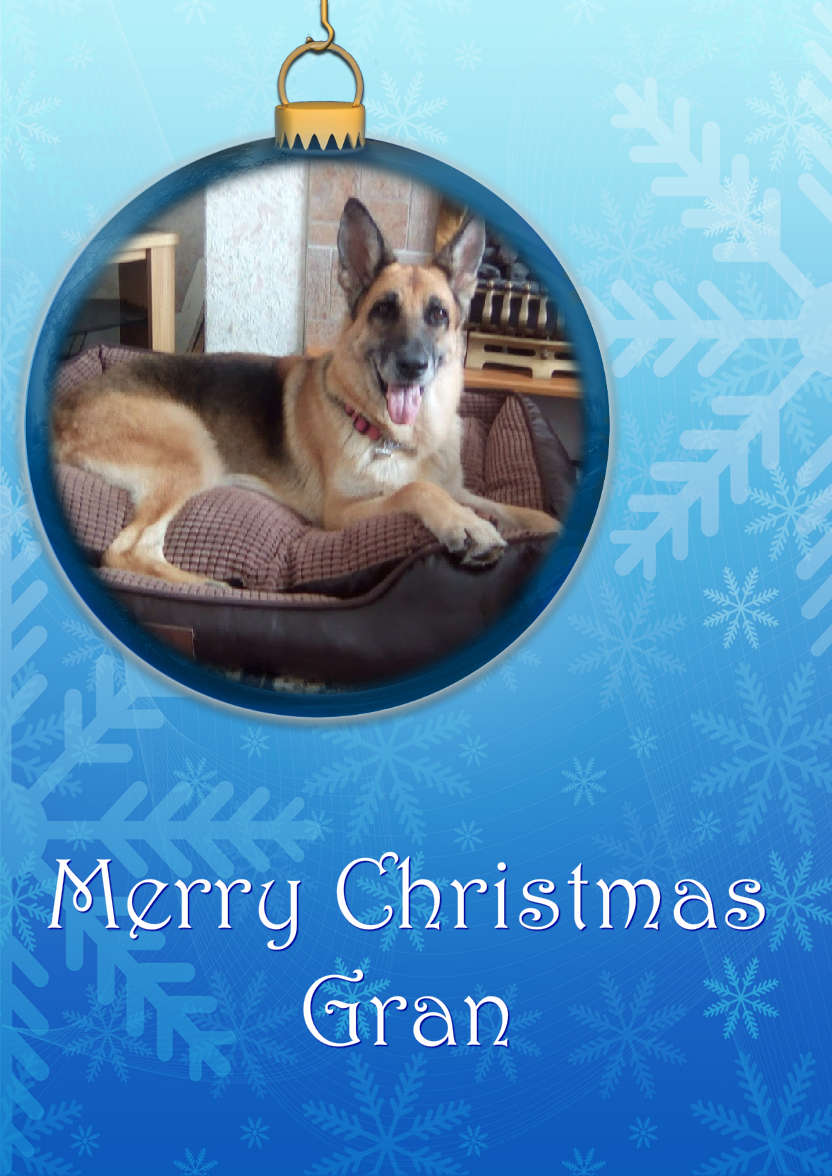 Christmas Bauble Aperture Card - card made with Crafty Bob's Card Creator