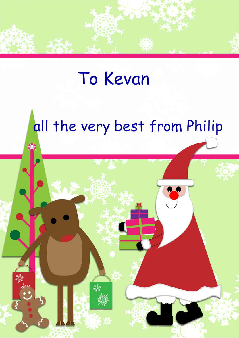 Christmas Friends - card made with Crafty Bob's Card Creator