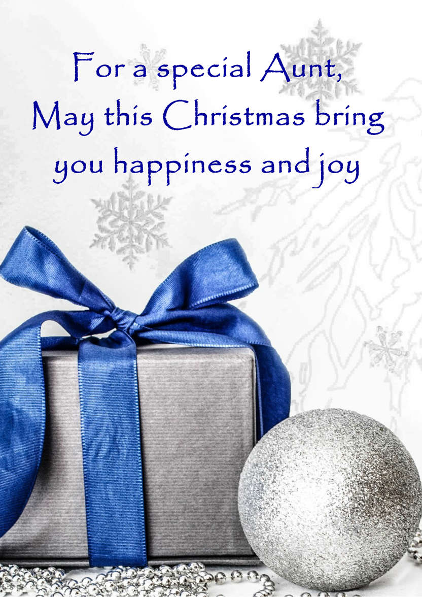 Christmas Gift and Bauble Silver - card made with Crafty Bob's Card Creator