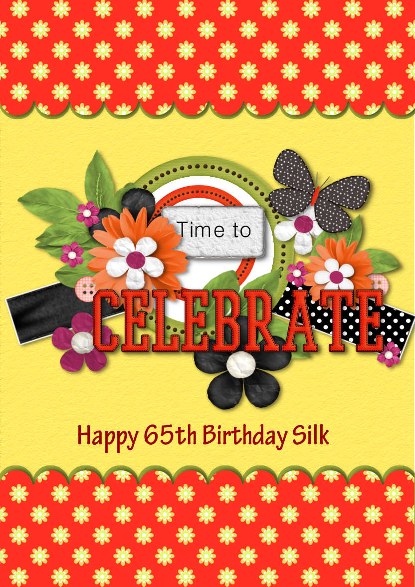 Zesty Birthday - card made with Crafty Bob's Card Creator