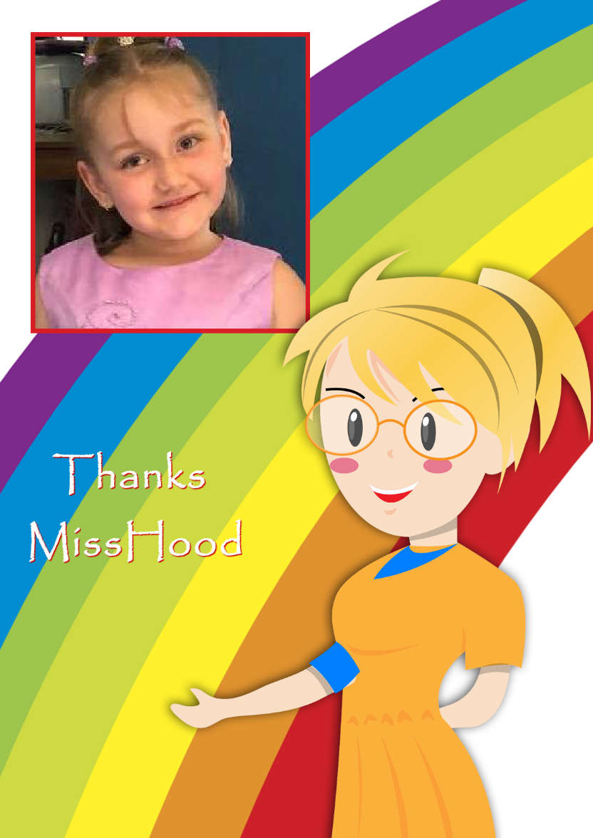 Thank You Teacher Photo Card - card made with Crafty Bob's Card Creator