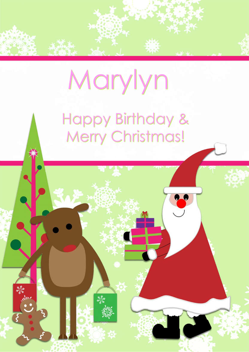 Christmas Friends - card made with Crafty Bob's Card Creator