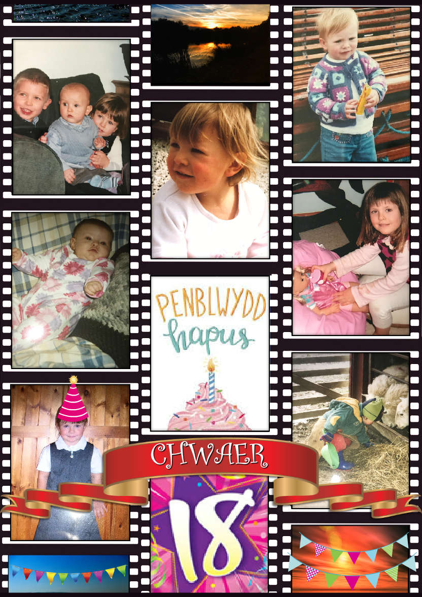 Film Strip Multi Photo Card - card made with Crafty Bob's Card Creator