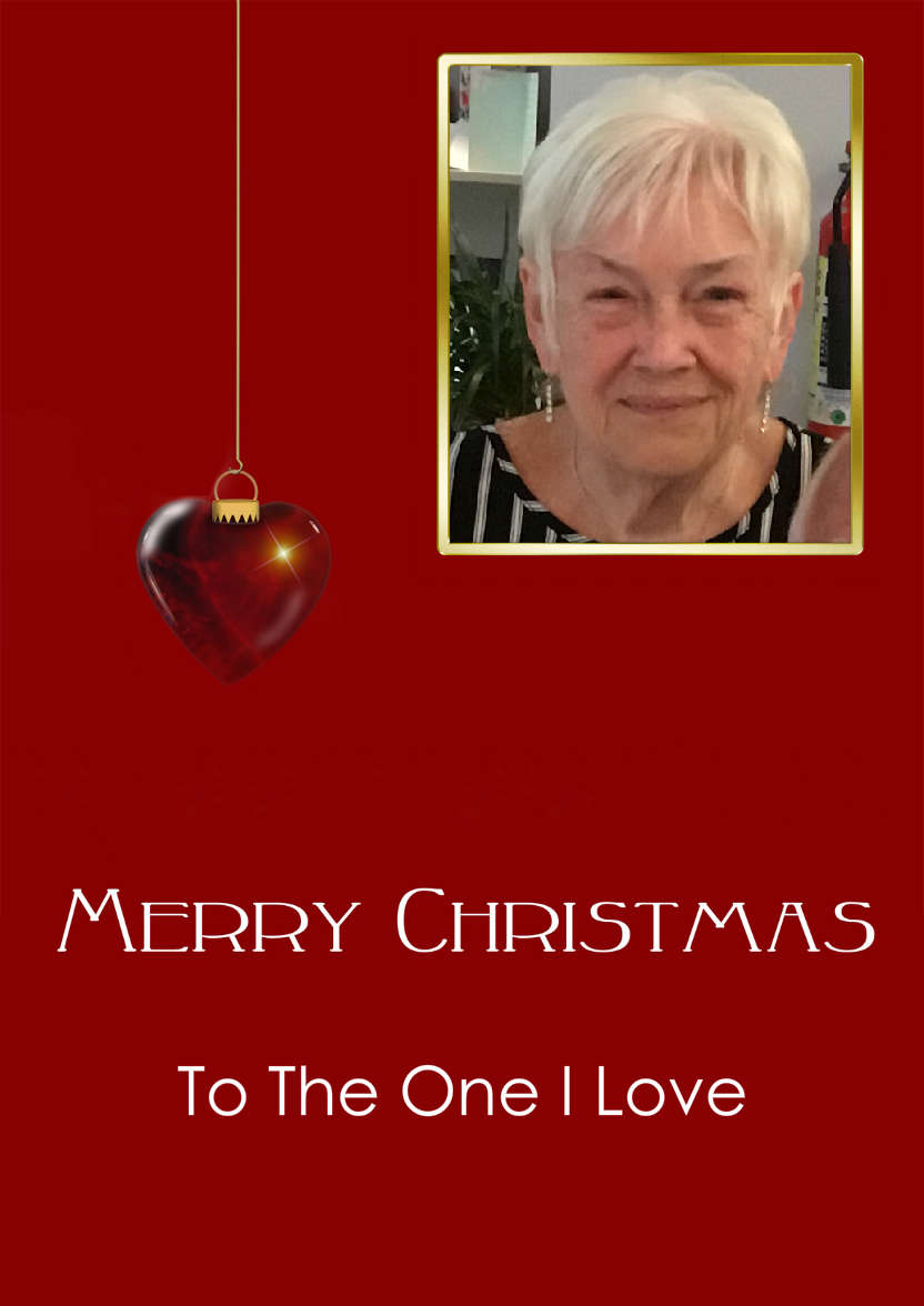 Hanging Heart Bauble Christmas Aperture Card - card made with Crafty Bob's Card Creator