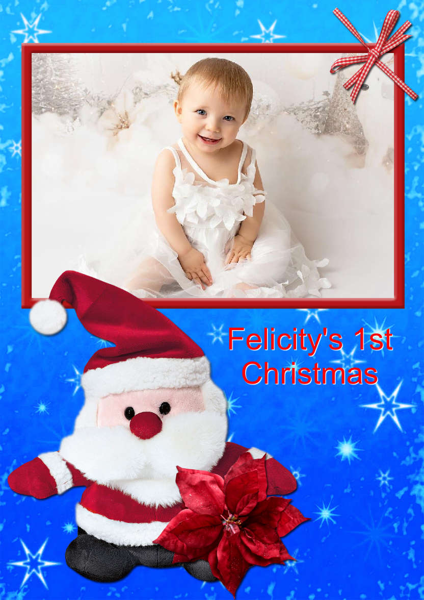 Cute Cuddly Santa - card made with Crafty Bob's Card Creator