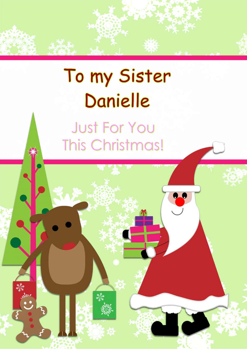 Christmas Friends - card made with Crafty Bob's Card Creator