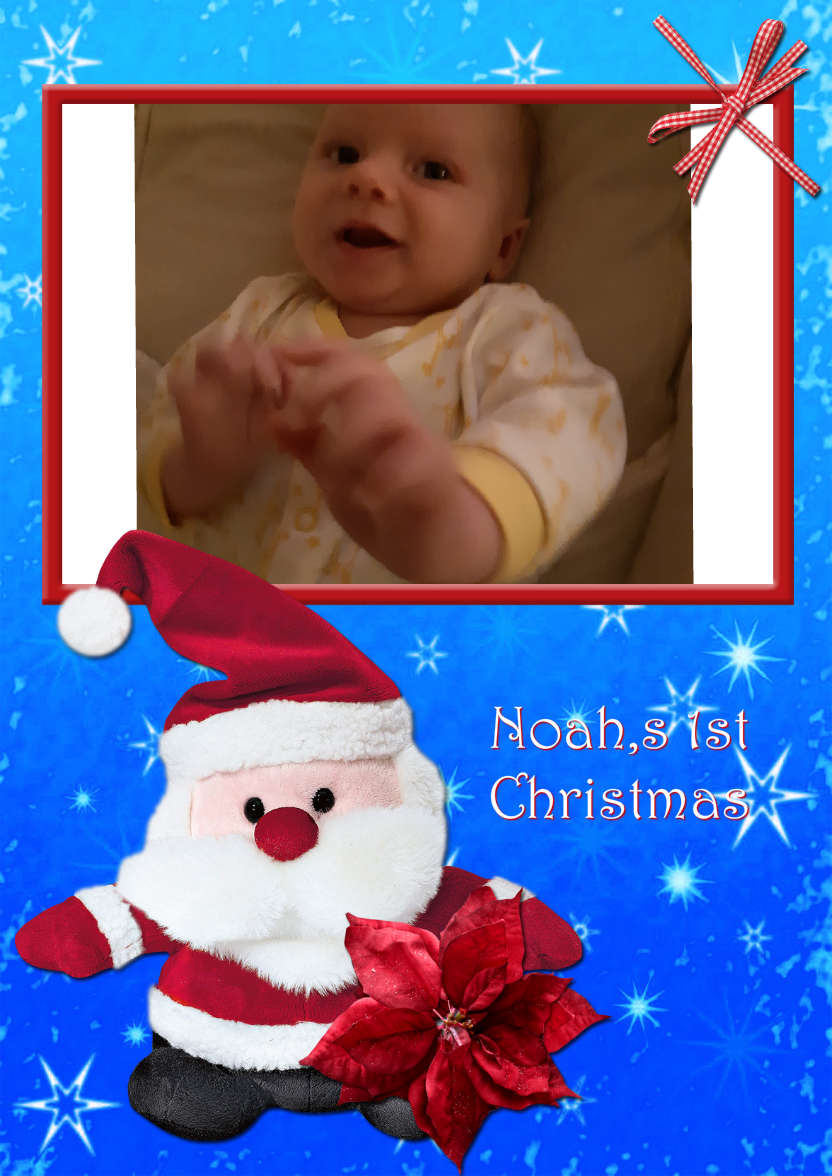 Cute Cuddly Santa - card made with Crafty Bob's Card Creator