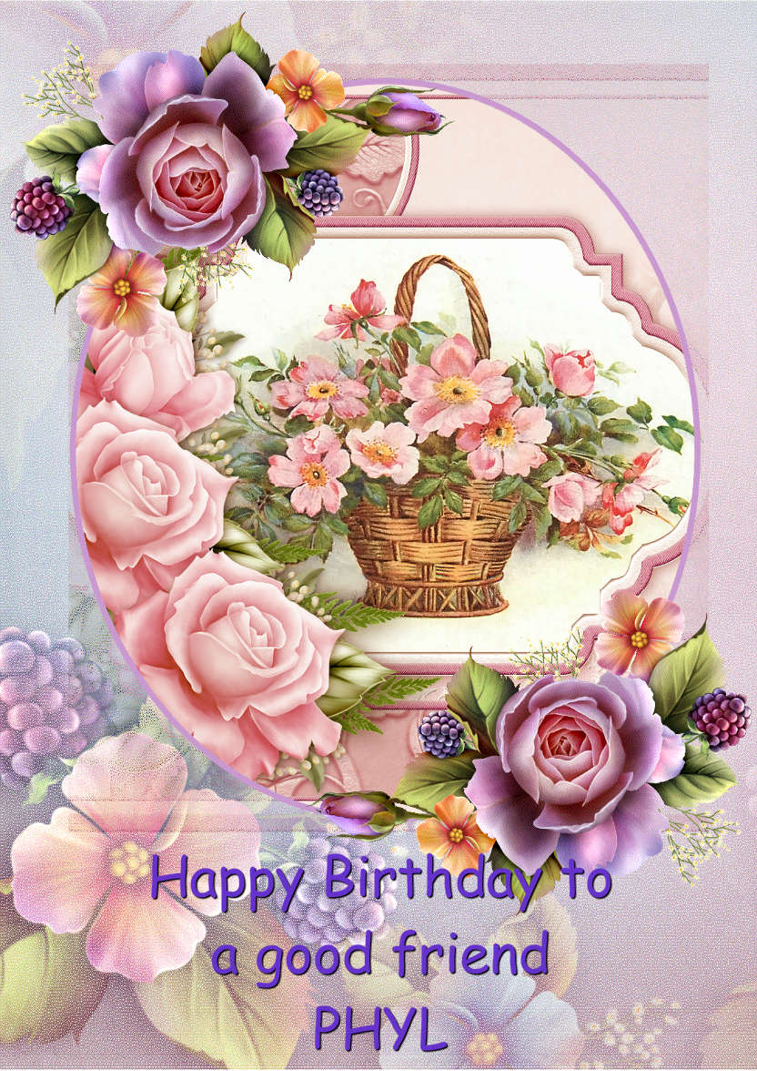 Soft Floral Photo Frame - card made with Crafty Bob's Card Creator
