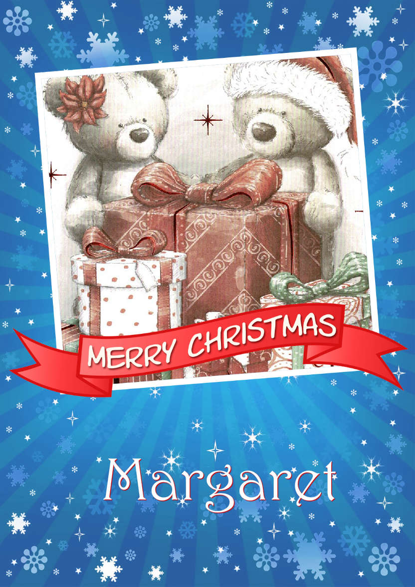 Christmas Family Photo Card - card made with Crafty Bob's Card Creator