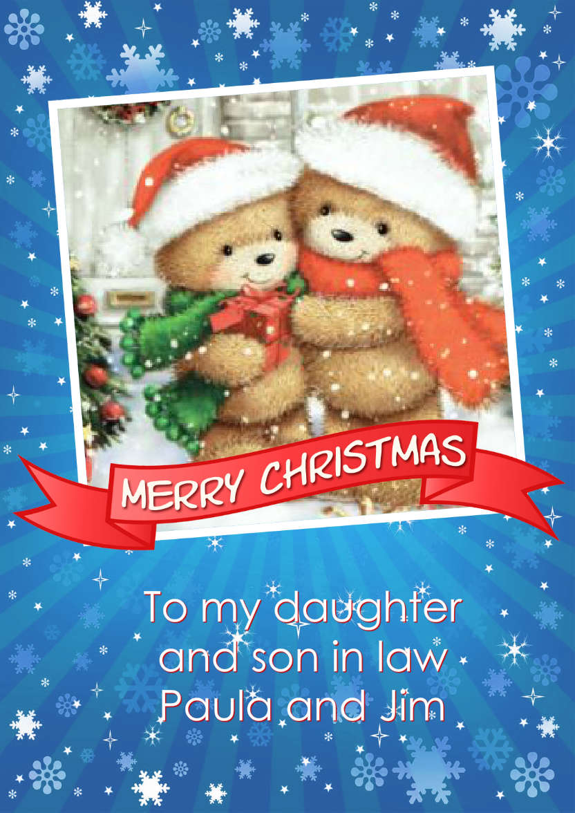Christmas Family Photo Card - card made with Crafty Bob's Card Creator