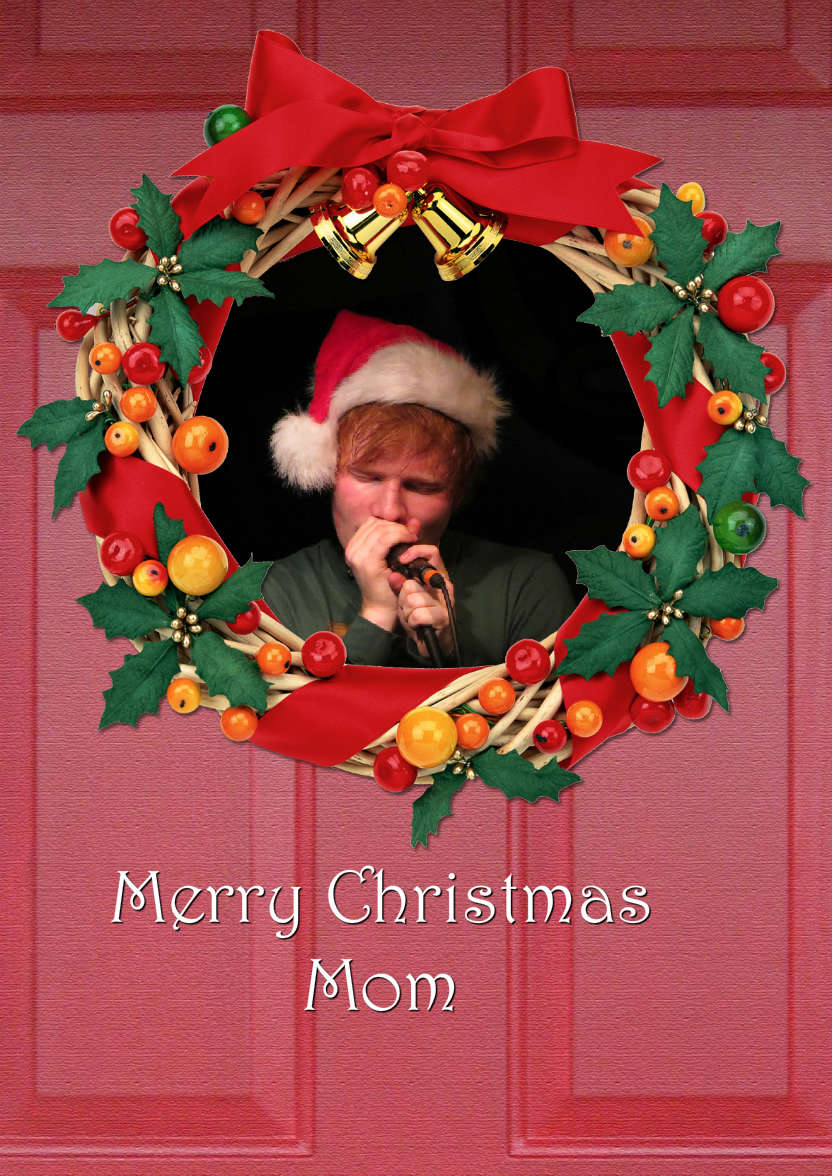 Christmas Door Photo Card - card made with Crafty Bob's Card Creator