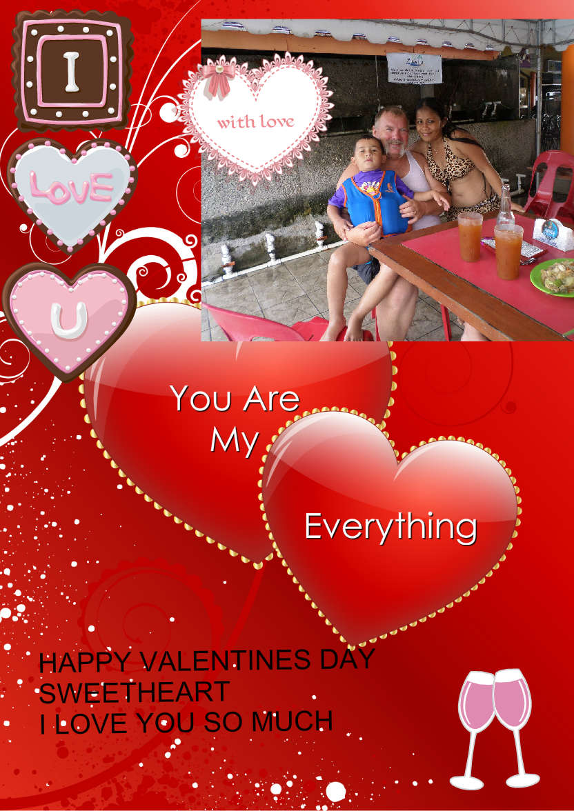 Double Heart Card Front - card made with Crafty Bob's Card Creator