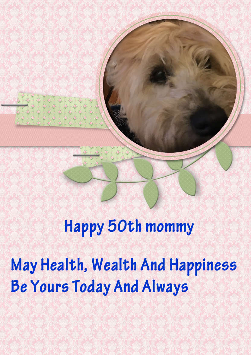 Scrapbook Style Frame Photo Card - card made with Crafty Bob's Card Creator