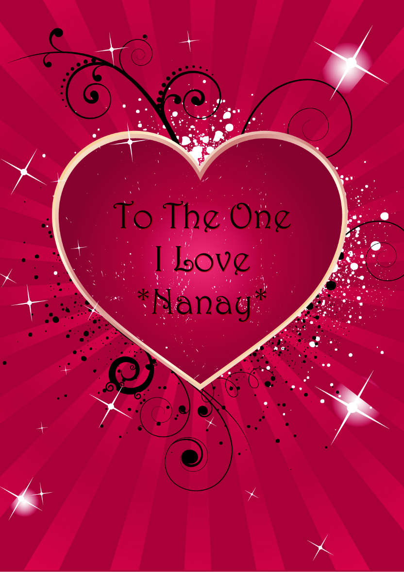 Grunge Heart Romantic Card Front - card made with Crafty Bob's Card Creator