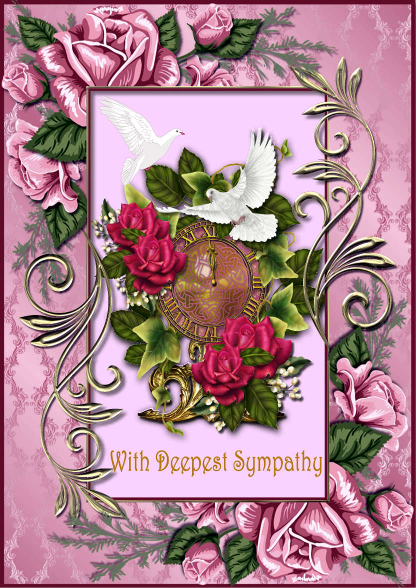 With Deepest Sympathy -  - card made with Crafty Bob's Card Creator