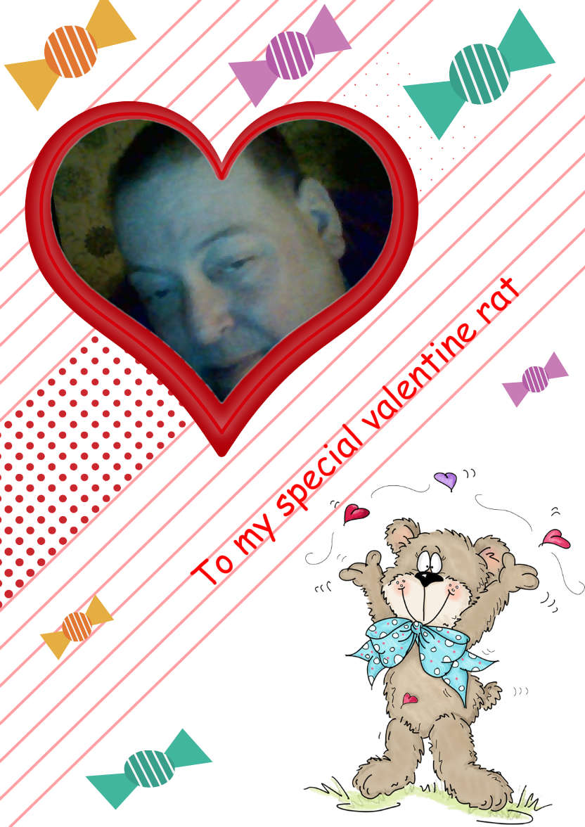 Bear Heart Aperture Card Front - card made with Crafty Bob's Card Creator