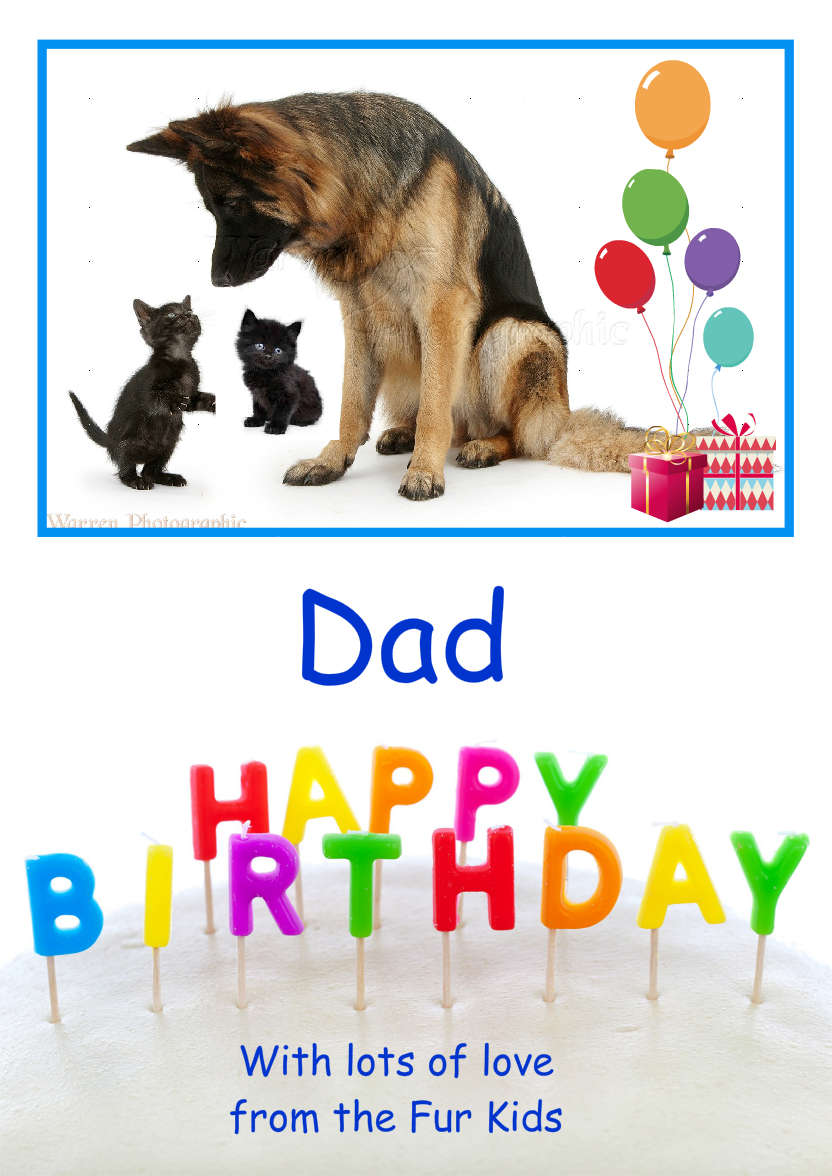 Birthday Candles Aperture Card - card made with Crafty Bob's Card Creator