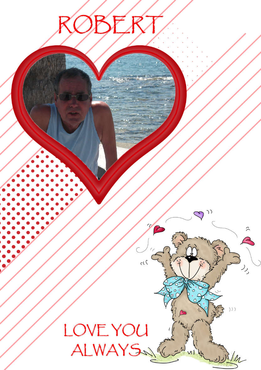 Bear Heart Aperture Card Front - card made with Crafty Bob's Card Creator